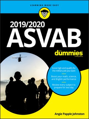 cover image of 2019 / 2020 ASVAB For Dummies